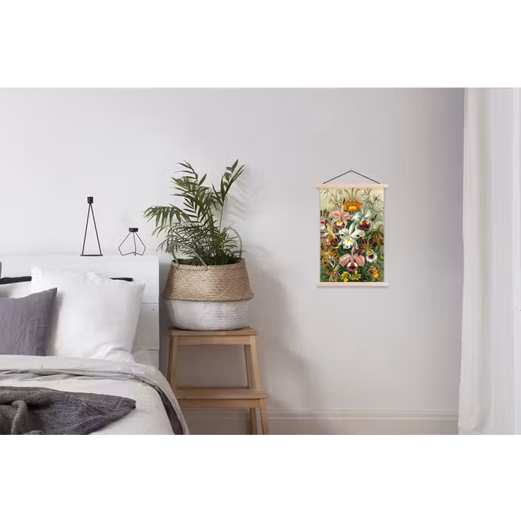 Planten - Natuur - Bloemen - Ernst Haeckel textielposter latten blank klein -woonkamer