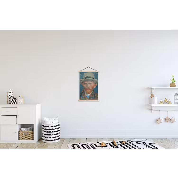 7450161241416 textielposter latten blank klein -kinderkamer