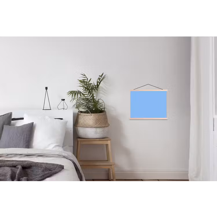 Sky - Glow - Blauw textielposter latten blank klein 122 -woonkamer