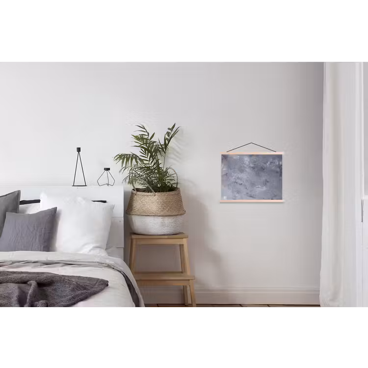 Leisteen - Beton - Retro - Structuren - Grijs - Rustiek textielposter latten blank klein -woonkamer
