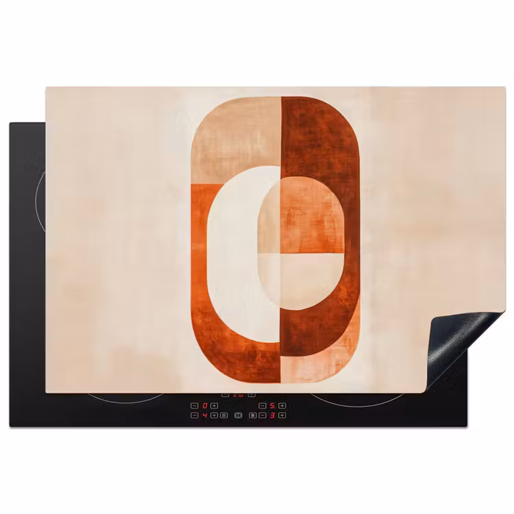 Illustratie - Abstract - Vormen - Rood Inductie beschermer vinyl 3mm klein -3d