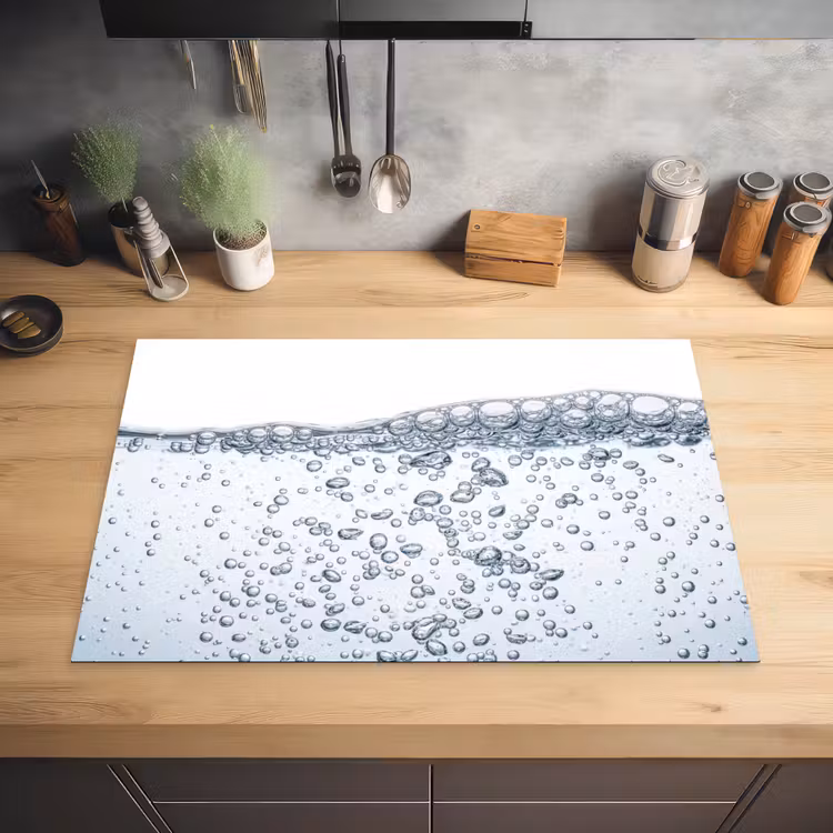 Luchtbellen - Water - Dynamisch Inductie beschermer vinyl 3mm klein -sfeer5