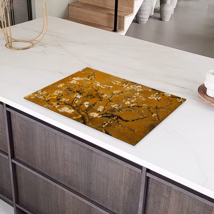 Amandelbloesem - Kunst - Van Gogh - Goud Inductie beschermer vinyl 3mm klein -sfeer8