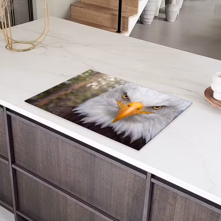 Amerikaans - Zeearend - Portret - Geel Inductie beschermer vinyl 3mm klein -sfeer8