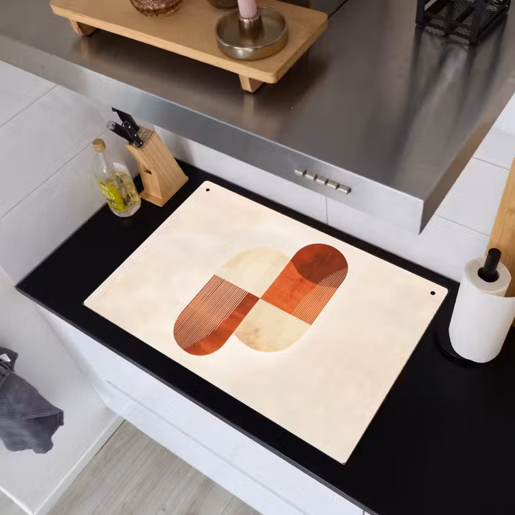 Bogen - Beige - Vormen Inductie beschemer met haakjes klein -sfeer1