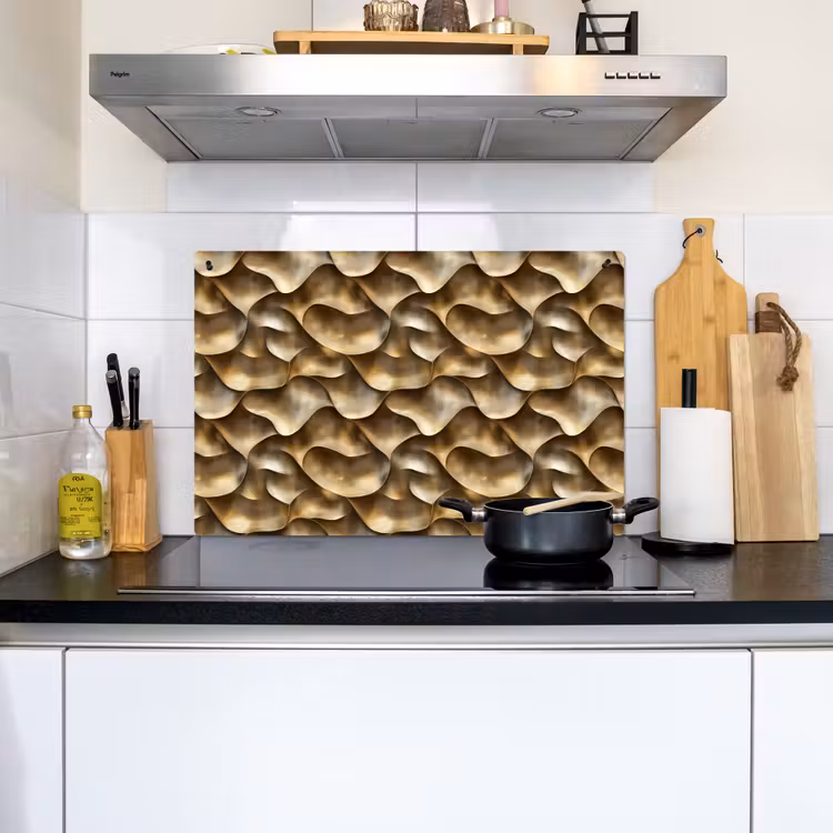 Abstract - Antiek - Goud Inductie beschemer met haakjes klein 777 -sfeer2