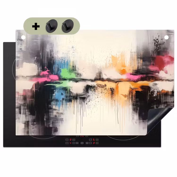 Abstract - Kleurexplosie - Landschap Inductie beschemer met haakjes klein -3d