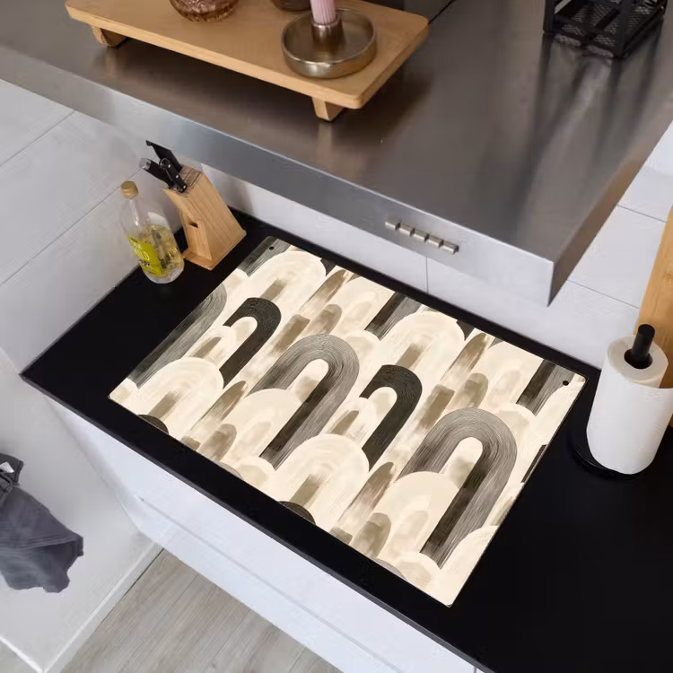 Abstract - Patroon - Bogen Inductie beschemer met haakjes klein 777 -sfeer1