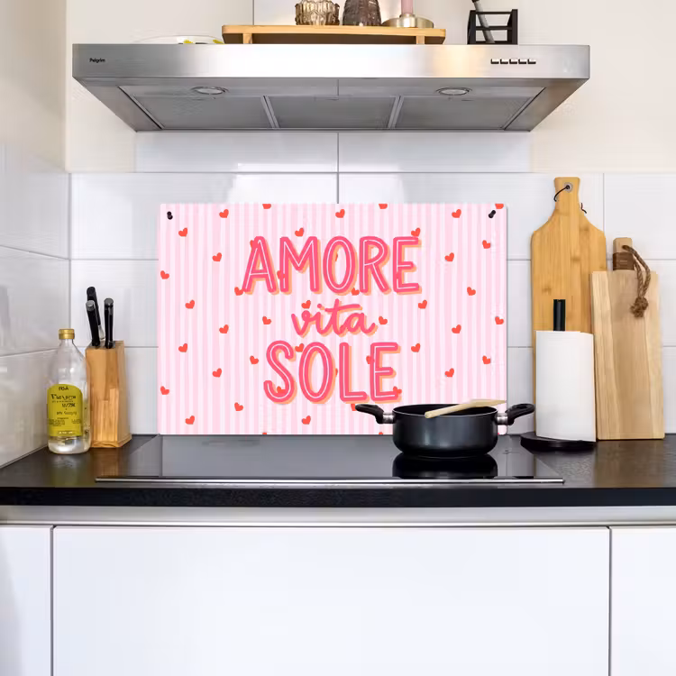 Amore vita sole - Roze - Hartjes Inductie beschemer met haakjes klein -sfeer2