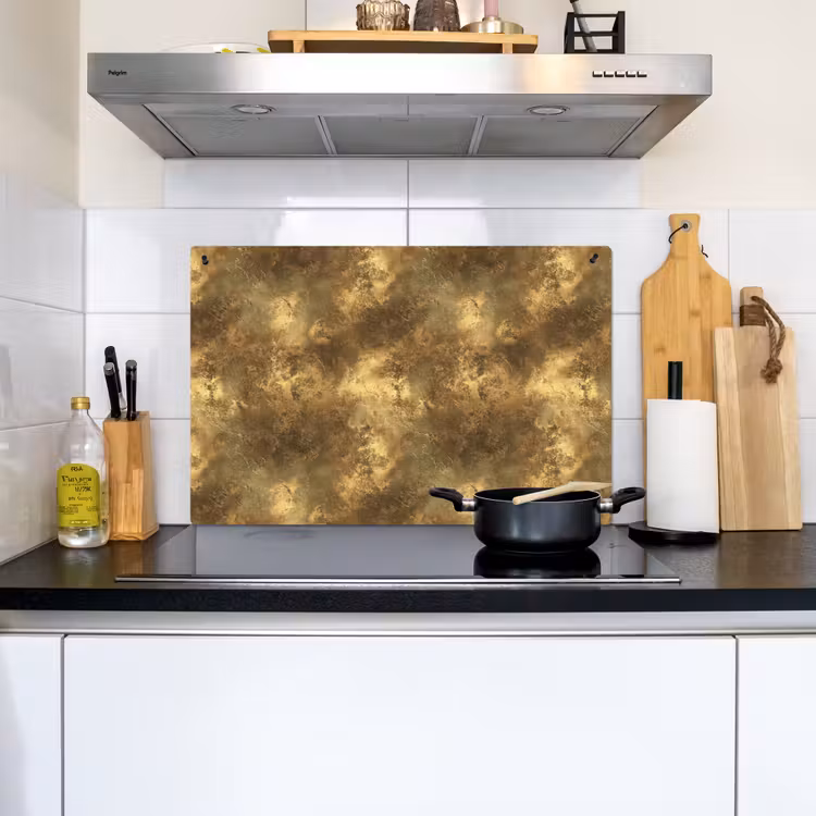 Antiek - Metaallook - Goud Inductie beschemer met haakjes klein 777 -sfeer2