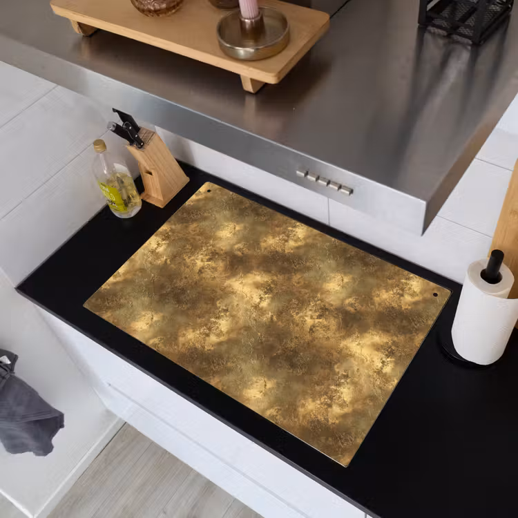 Antiek - Metaallook - Goud Inductie beschemer met haakjes klein 777 -sfeer1
