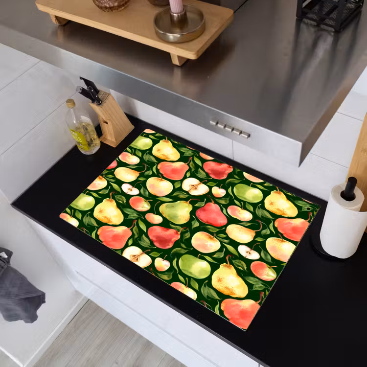 Appels - Peren - Fruit - Groen Inductie beschemer met haakjes klein 777 -sfeer1