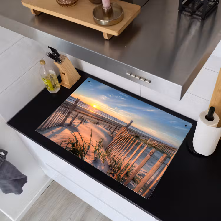 Strand - Natuur - Zonsondergang Inductie beschemer met haakjes klein -sfeer1