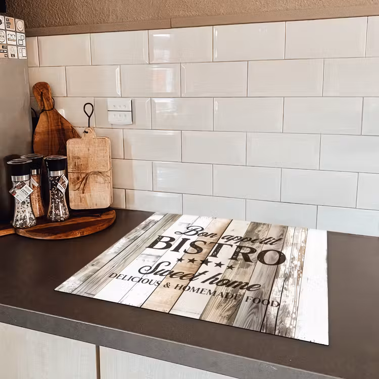 Bistro Welkomstbord Inductie beschermer vinyl 3mm middel -sfeer3