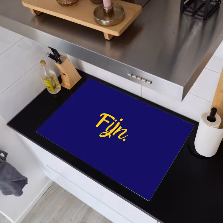 Blauw - Geel - Fijn Inductie beschemer met haakjes klein -sfeer1