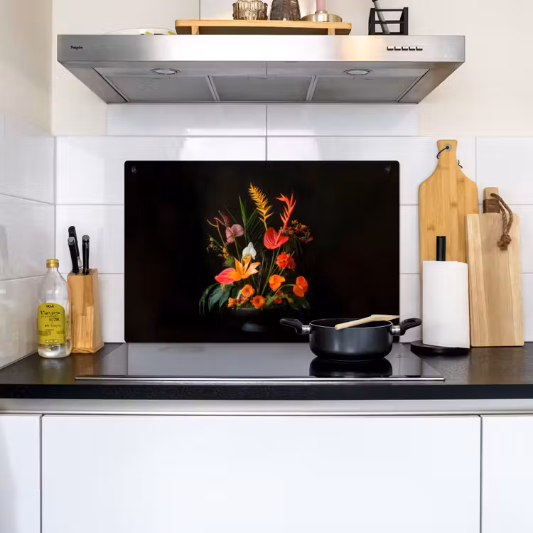 Schaal - Boeket - Bloemen Inductie beschemer met haakjes klein -sfeer2