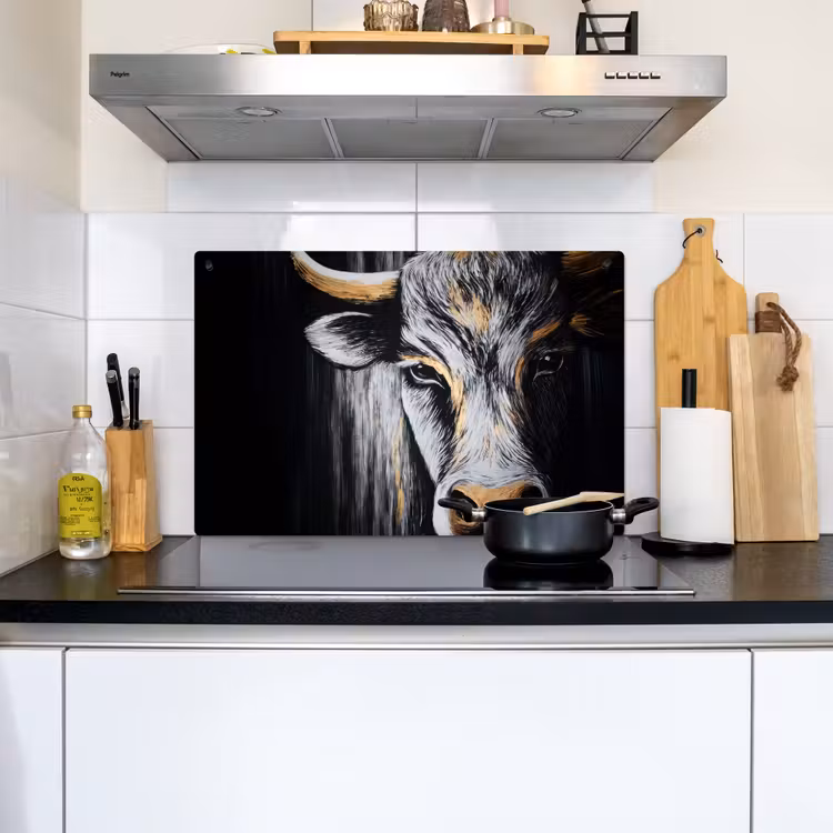Stier - Hoorns - Snuit - Goud Inductie beschemer met haakjes klein -sfeer2
