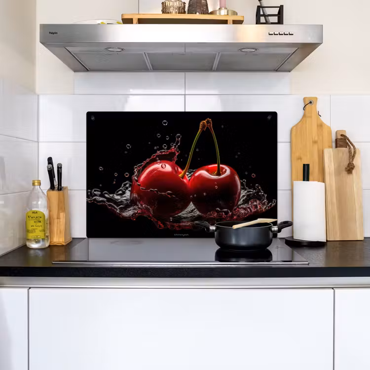 Kersen - Fruit - Water Inductie beschemer met haakjes klein -sfeer2