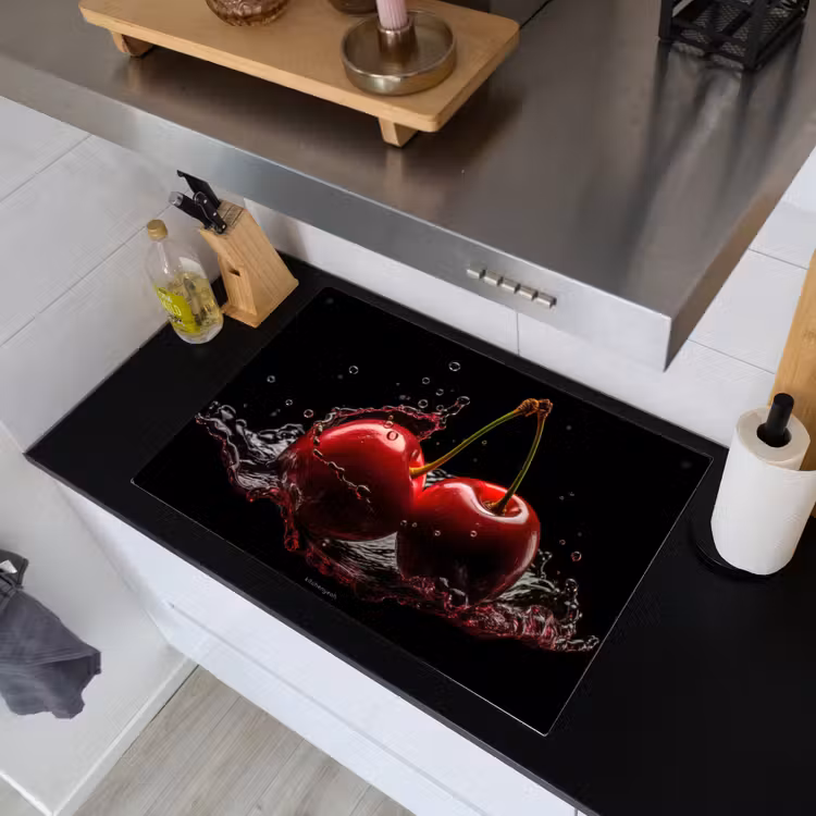 Kersen - Fruit - Water Inductie beschemer met haakjes klein -sfeer1