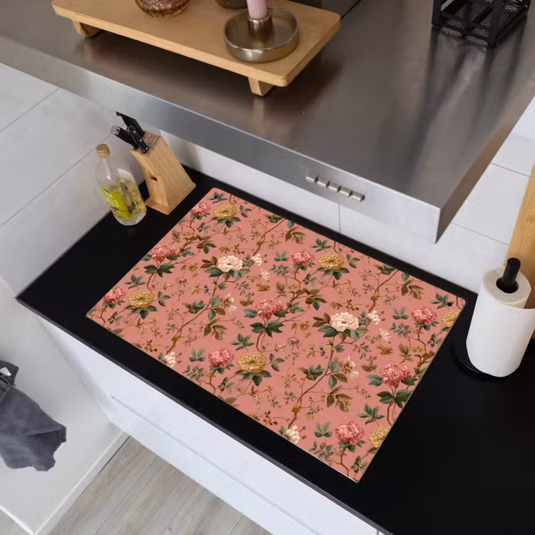 Klassiek - Botanisch - Roze Inductie beschemer met haakjes klein 777 -sfeer1