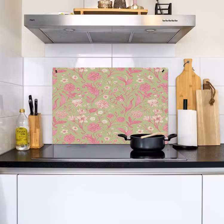 Classic - Pink - Mint Inductie beschemer met haakjes klein 777 -sfeer2