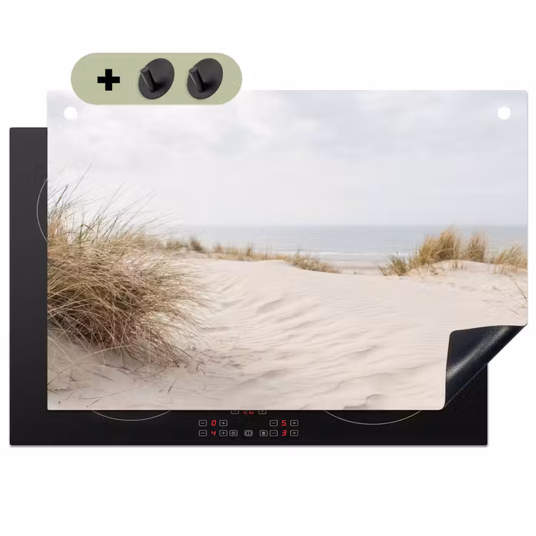 Wolken - Duinlandschap - Zand Inductie beschemer met haakjes klein -3d