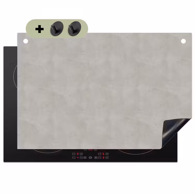 Beton - Patroon - Abstract Inductie beschemer met haakjes klein 777 -3d