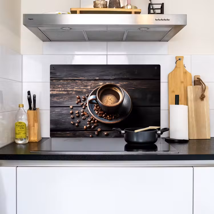 Kop - Koffie - Hout - Bonen Inductie beschemer met haakjes klein -sfeer2