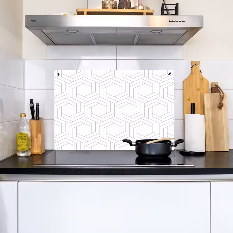 Design - Geometrie - Patronen - Abstract Inductie beschemer met haakjes klein 777 -sfeer2