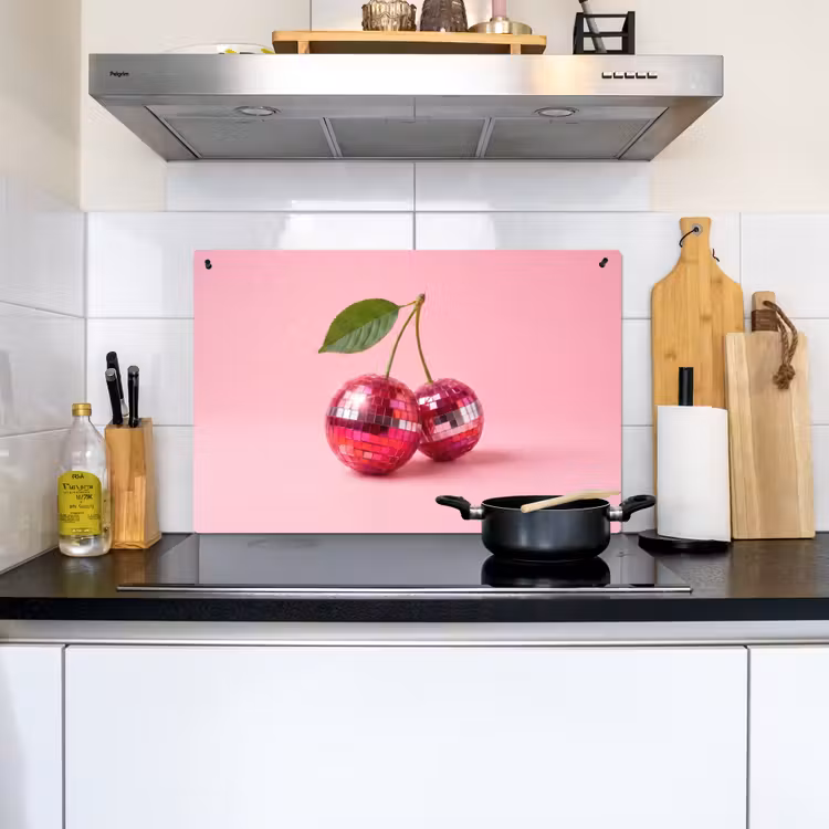 Disco - Kersen - Roze Inductie beschemer met haakjes klein -sfeer2