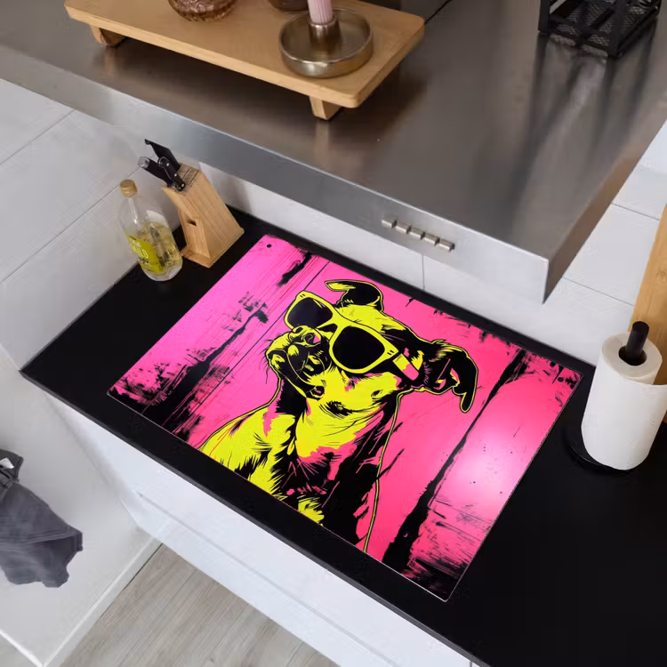 Hond - Zonnebril - Roze - Art Inductie beschemer met haakjes klein -sfeer1