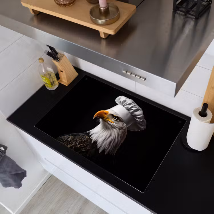 Arend -Amerika - Koksmuts - Vogel - Stoer Inductie beschemer met haakjes klein -sfeer1