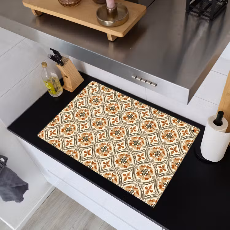Elegant - Antiek - Kleurrijk Inductie beschemer met haakjes klein 777 -sfeer1