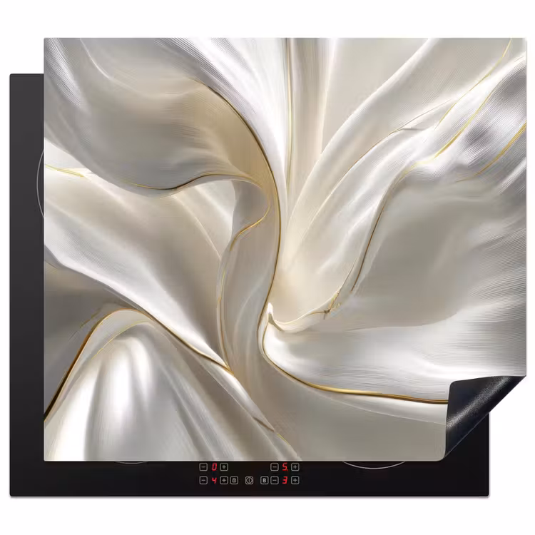 Stof - Plooien - Goud Inductie beschermer vinyl 3mm middel -3d