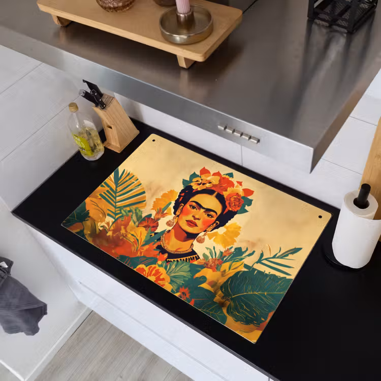 Vrouwelijk - Bloemen - Sieraden Inductie beschemer met haakjes klein -sfeer1