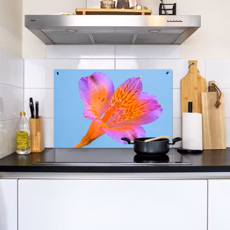 Bloem - Detail - Kleurrijk Inductie beschemer met haakjes klein -sfeer2
