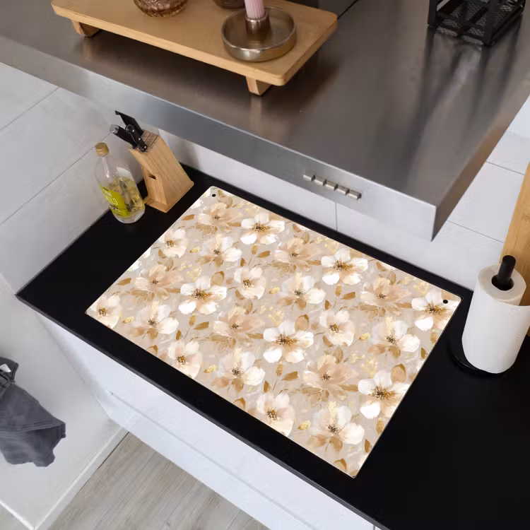 Bloemen - artistiek - Goud Inductie beschemer met haakjes klein 777 -sfeer1