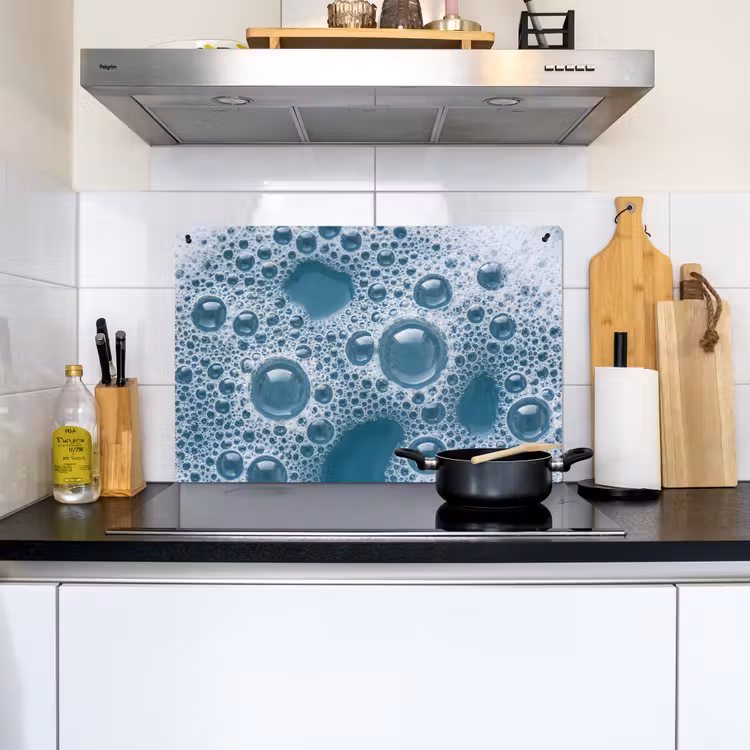 Schuim - Water - Textuur Inductie beschemer met haakjes klein -sfeer2