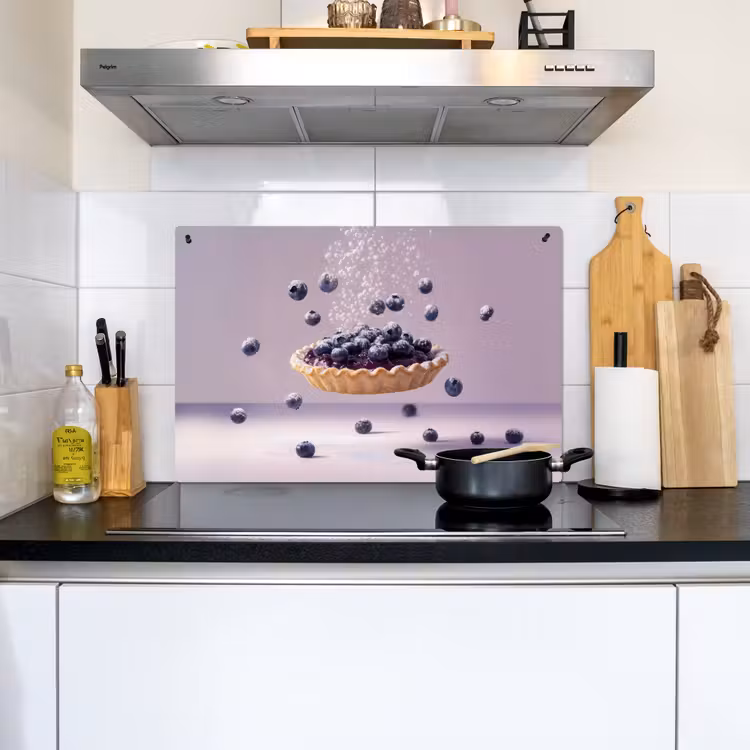 Eten - Taart - Bessen - Blauw Inductie beschemer met haakjes klein -sfeer2