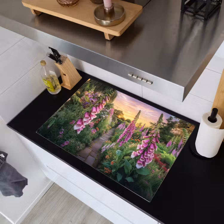 Vingerhoedskruid - Bloemen - Tuin Inductie beschemer met haakjes klein -sfeer1