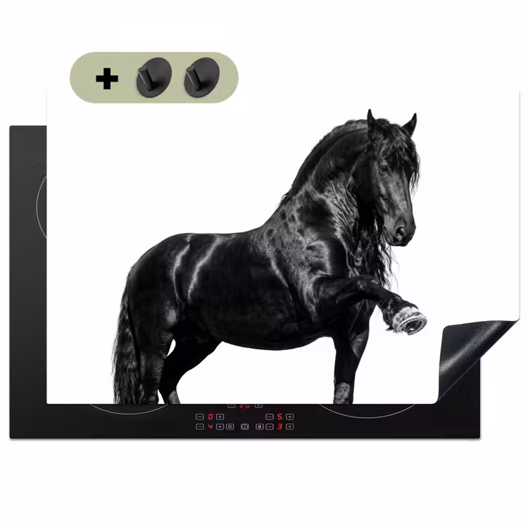 Fries - Hengst - Modern Inductie beschemer met haakjes klein -3d