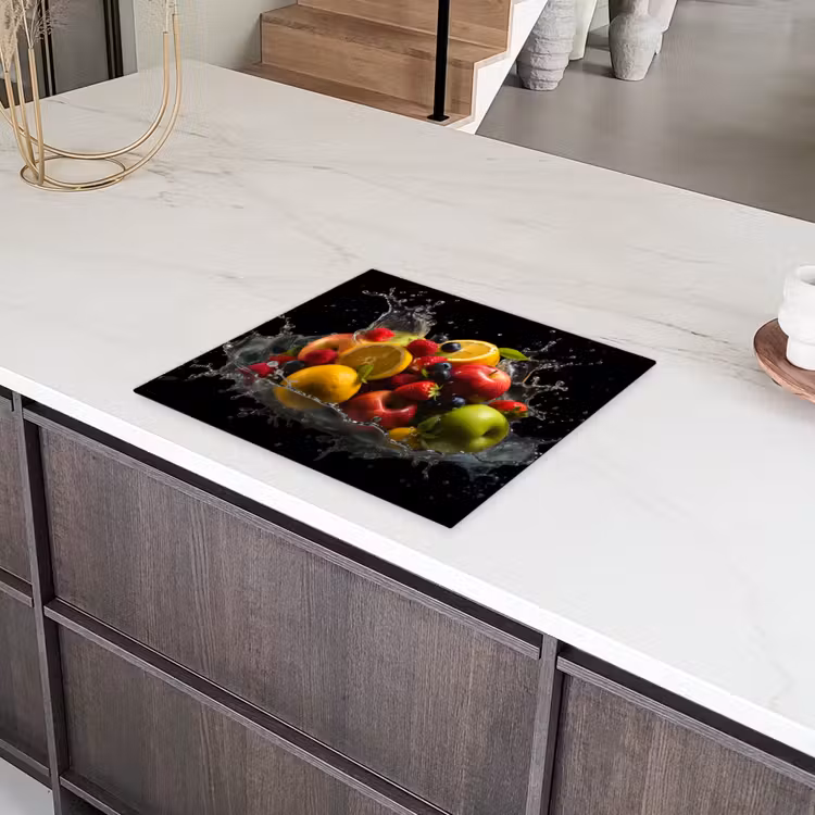 Fruit - Appel - Sinaasappel - Rode vruchten - Water Inductie beschermer vinyl 3mm middel -sfeer8