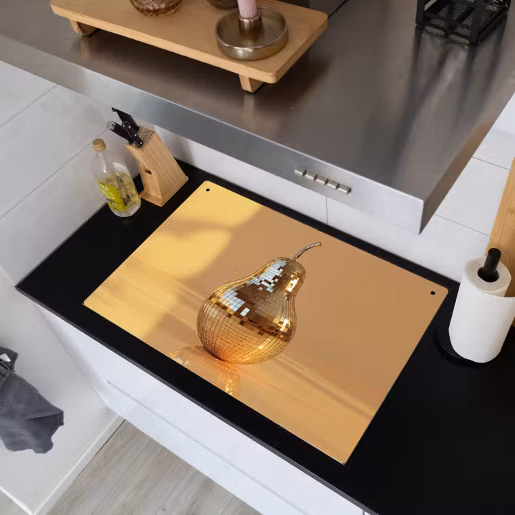 Goud - Disco - Glitter - Peer Inductie beschemer met haakjes klein -sfeer1