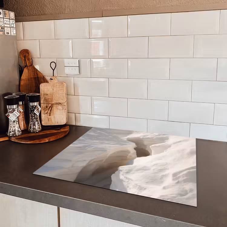 Kloof - Wit - Sneeuw Inductie beschermer vinyl 3mm middel -sfeer3