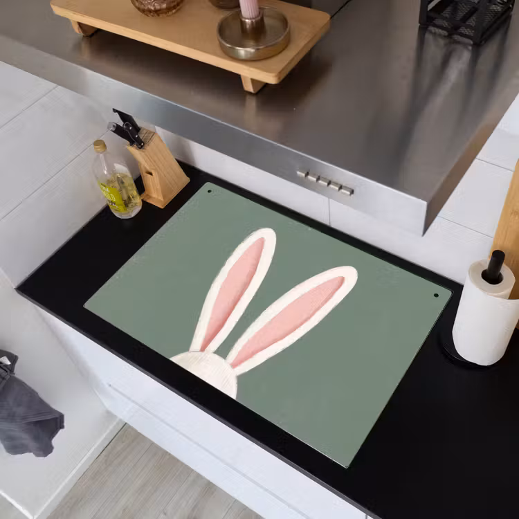 Hazen - Oren - Roze Inductie beschemer met haakjes klein -sfeer1