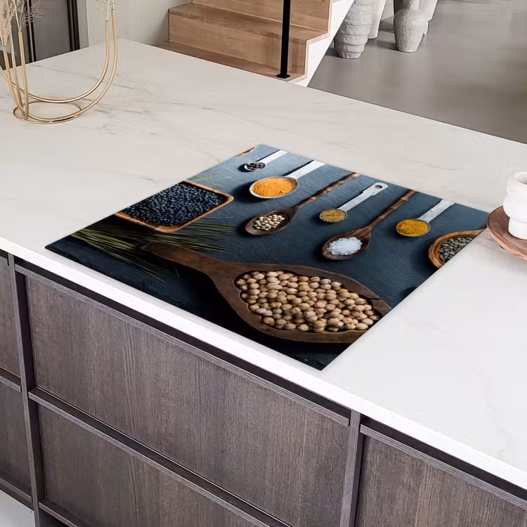Kruiden - Lepels - Specerijen - Keuken Inductie beschermer vinyl 3mm middel -sfeer8