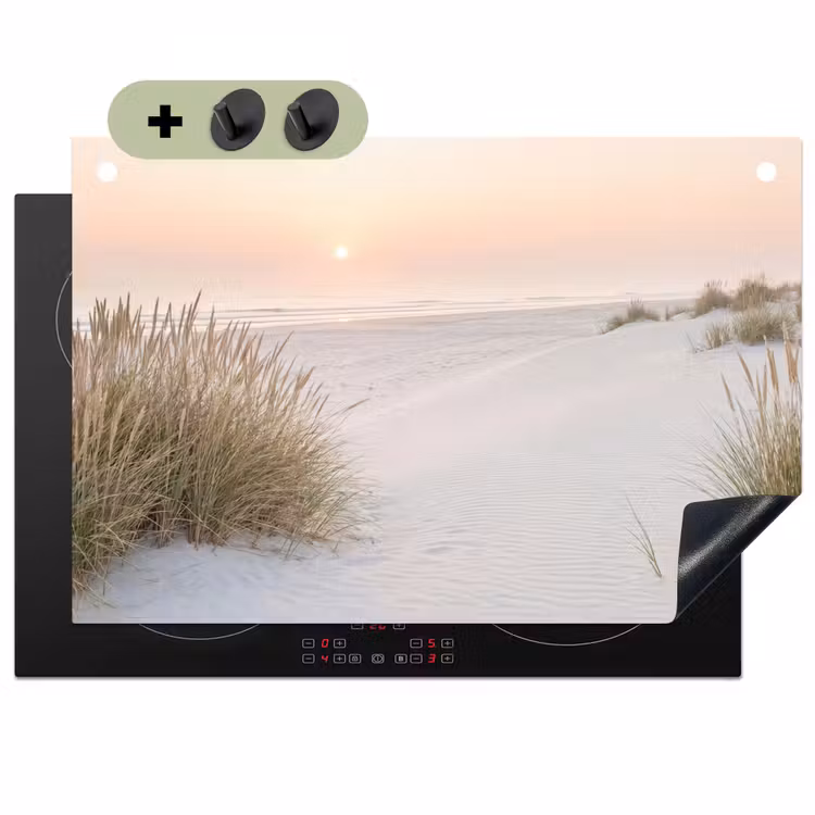 Horizon - Duinlandschap - Zand Inductie beschemer met haakjes klein -3d