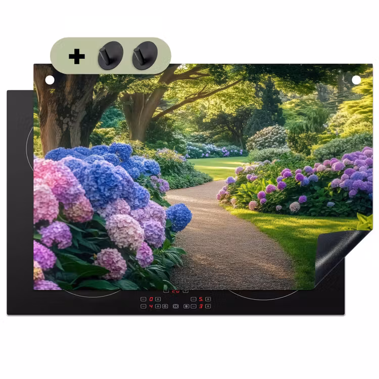Hortensia- Park - Pad Inductie beschemer met haakjes klein -3d