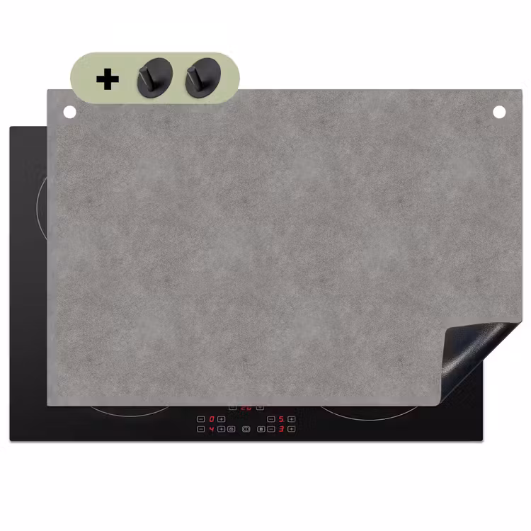 Industrieel - Patroon - Beton Inductie beschemer met haakjes klein 777 -3d