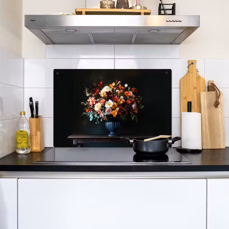 Groot - Bloemen - Vaas - Boeket Inductie beschemer met haakjes klein -sfeer2